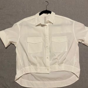 NWOT Athleta cropped button up size XS